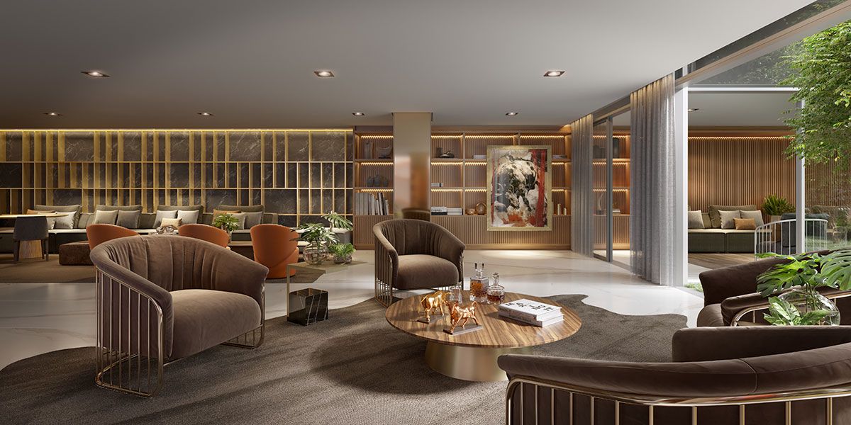 Ilustração Artística do Salão de Festas