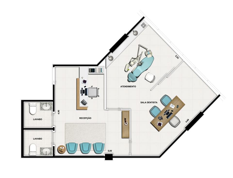 Planta Baixa 54m²